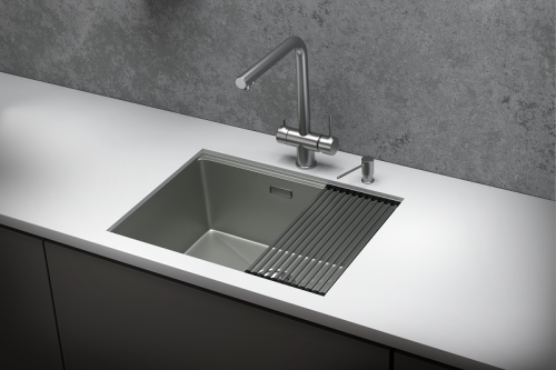 Кухонная мойка Granula Kitchen Space 6045U, СТАЛЬ МАТОВАЯ 60х45 цвет сталь матовая поверхность матовая