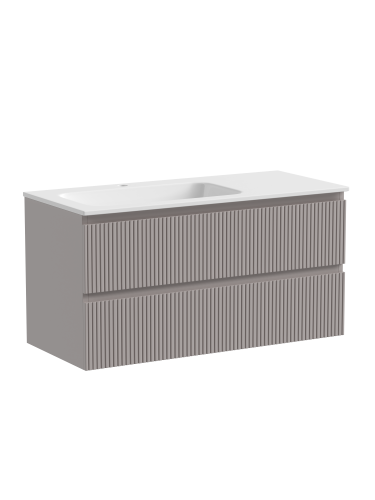 Тумба под раковину Sancos SNOB T SNT100LSM 100х45х50 подвесная цвет бежевый