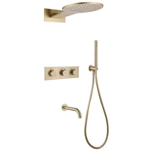 Душевая система ABBER AF8150G встраиваемая в стену