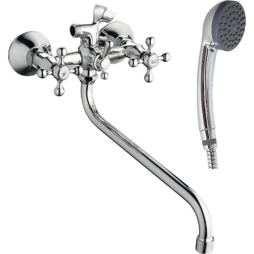 Cмеситель для ванны и душа Haiba HB2208 настенный хром