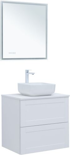 Тумба под раковину Aquanet Терра 00313233 69х49х64 подвесная цвет белый