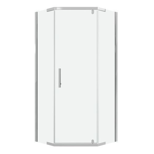 Душевой уголок Niagara Eco NG-1010-14D 98х98 стекло прозрачное профиль хром глянцевый без поддона