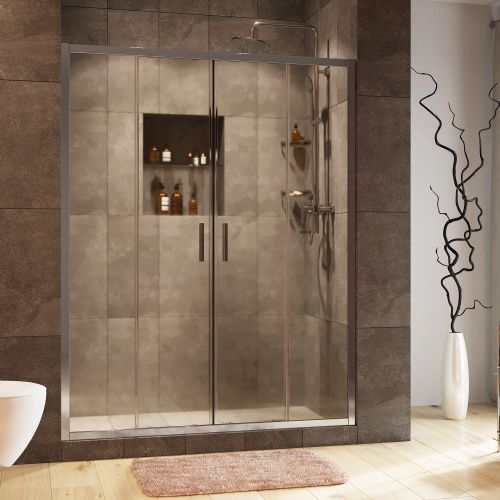 Душевая дверь Wasserkraft Lippe 45S 45S45 160х190 стекло прозрачное профиль хром глянцевый