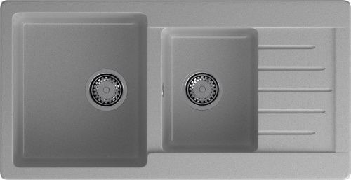 Кухонная мойка Granfest Practik P-980KL серый 98х50 цвет серый поверхность матовая