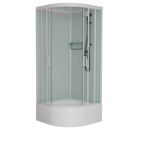 Душевая кабина Frank 131009 90х90 с крышей ориентация универсальная