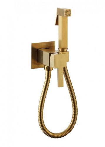 Гигиенический душ со смесителем Ceramalux KBS/007 золото матовое
