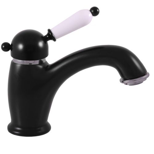 Смеситель RavSlezak LABE L526.5CMATC на раковину черный матовый