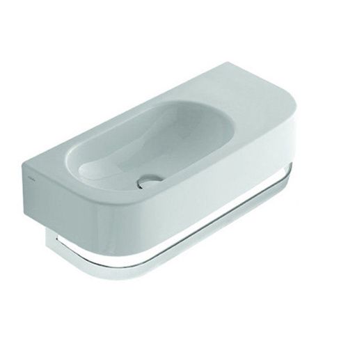 Раковина керамическая Globo Forty3 55 см SCT55.BI*0 подвесная цвет белый без отверстий под смеситель