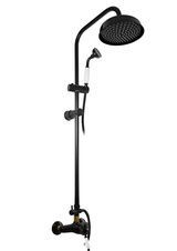 Смеситель для душа LABE L081.5/3CMATZ встраиваемый черный матовый