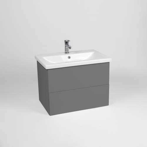 Тумба под раковину Viant София VSOF80COG-T2YP 76х43х50 подвесная цвет графит