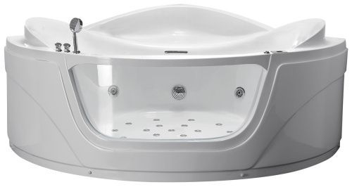 Ванна акриловая гидромассажная Gemy G9247 K 165х165 угловая четверть круга с каркасом