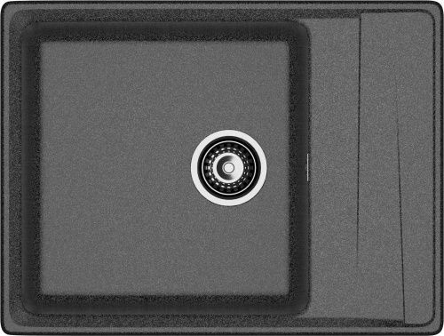 Кухонная мойка Granfest Level LV-660L графит 66х50 цвет графит поверхность матовая