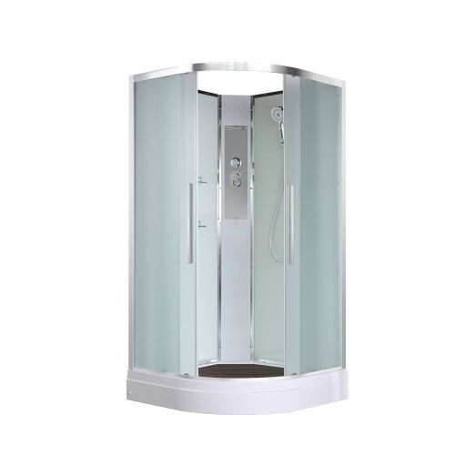 Душевая кабина AvaCan EM EM2010N 100х100 четверть круга без крыши ориентация универсальная