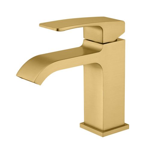 Смеситель Raglo R02 R02.10.03 на раковину сатин золотой