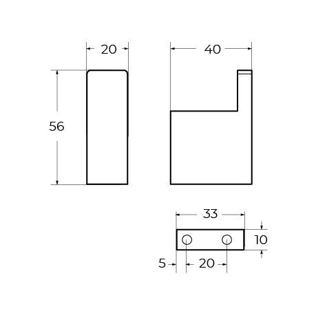Крючок CEZARES SLIDER SLIDER-HK-IN - фото 2