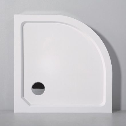 Душевой поддон Cezares TRAY-SMC-R-90-550-150-W 90х90 стеклопластик белый без ножек
