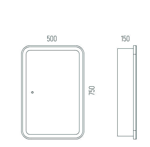 Зеркало-шкаф Corozo Алабама SD-00001389 50х15х75 подвесной цвет белый - фото 2