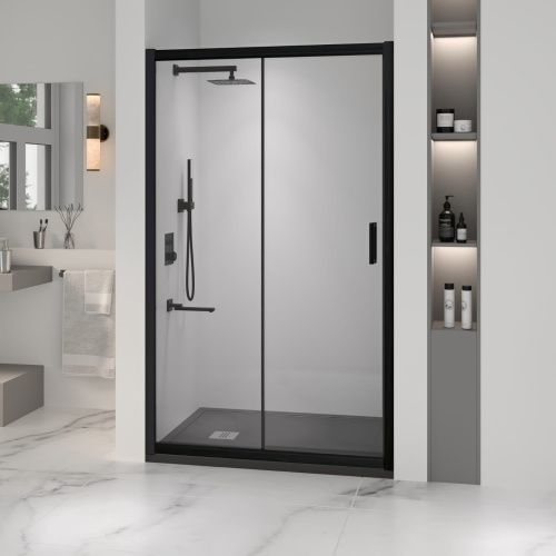 Душевая дверь RGW Passage 350801612-14 120х195 стекло прозрачное профиль черный
