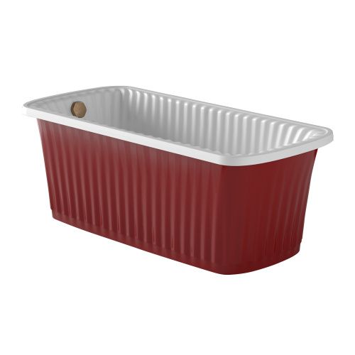 Ванна из искусственного мрамора Migliore OLIVIA PANELLO 24265 174х80 отдельностоящая прямоугольная с ножками