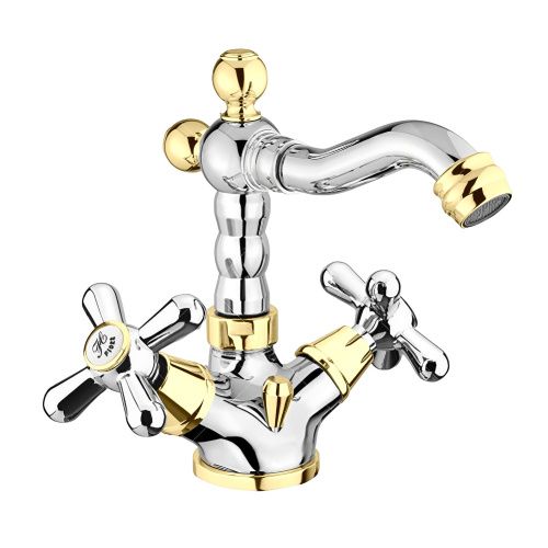 Смеситель Webert Armony AM710402017 на биде хром/золото