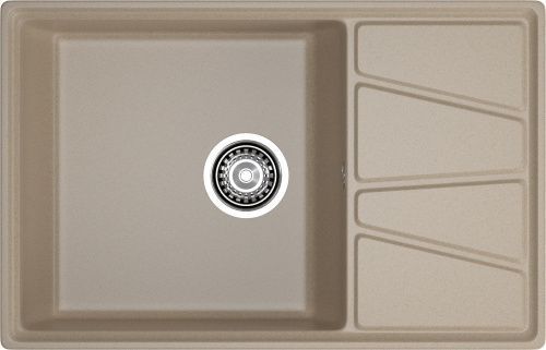 Кухонная мойка Granfest Vertex V-780L песочный 78х50 цвет бежевый поверхность матовая