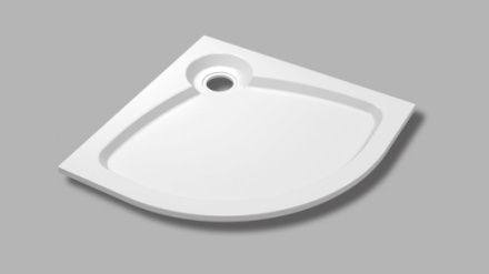 Душевой поддон Cezares TRAY-S-R-90-550-56-W 90х90 искусственный мрамор белый без ножек