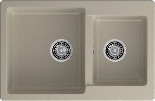 Кухонная мойка Granfest Practik P-780K топаз 78х51 цвет серый поверхность матовая