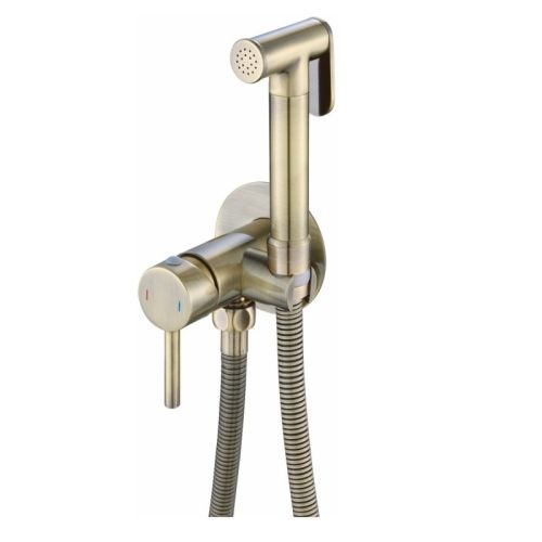 Гигиенический душ со смесителем Haiba HB5511-4 бронза