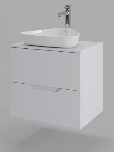 Тумба с раковиной Orange Line Li-60TuwMDF+B07-500W 61х46х68