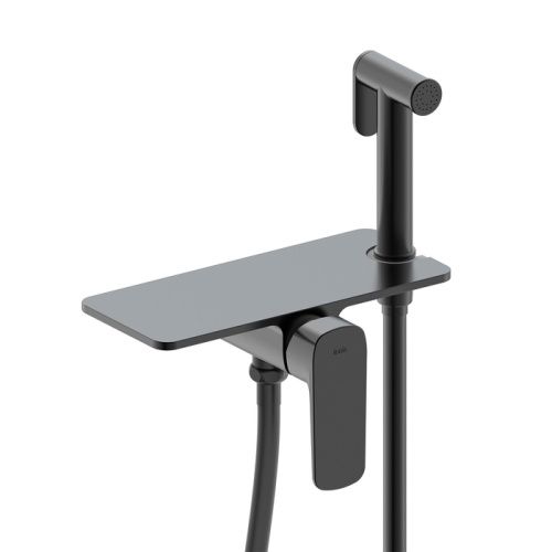 Гигиенический душ со смесителем IDDIS Axes AXEBLSHi08 черный