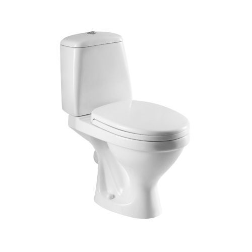Унитаз-компакт напольный с бачком Azario AZ2018-P белый с сиденьем микролифт безободковый каскадный смыв