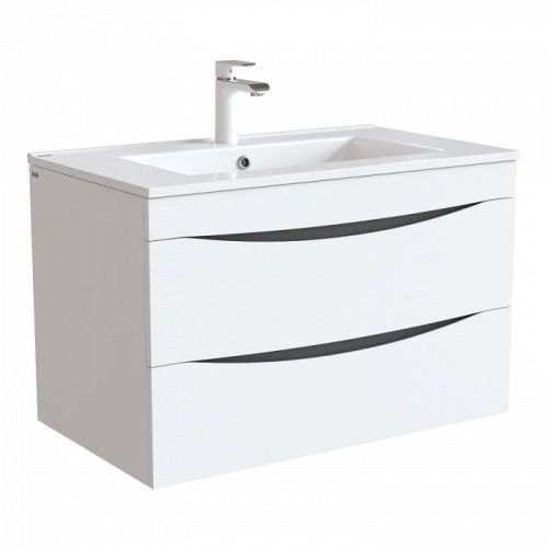 Тумба с раковиной IDDIS Cloud CLO80W0i95K 80х47х50 подвесная цвет белый