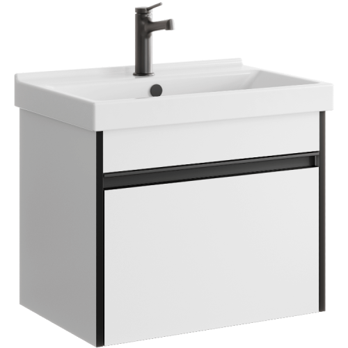 Тумба под раковину Aqwella Y URB0106W 58х39х46 подвесная цвет белый