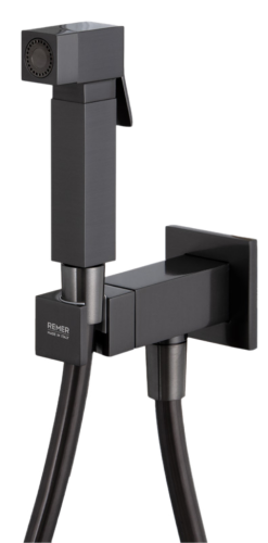 Гигиенический душ со смесителем Remer Q64CFP графит
