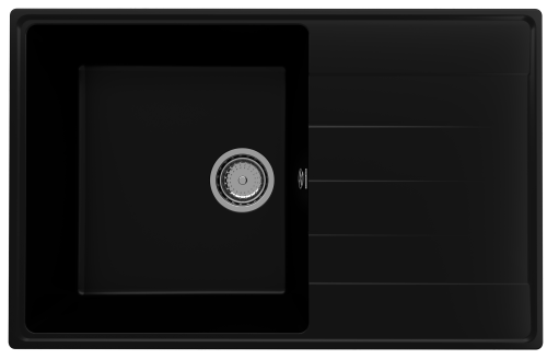 Кухонная мойка Ulgran Quartz Prima 780-07 78х50 цвет черный