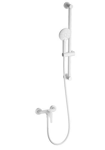 Душевой гарнитур со смесителем Wonzon & Woghand WW-4570-MW настенный белый