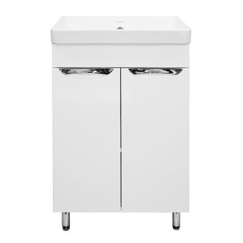 Тумба с раковиной Loranto CS00091223 51х43х86 напольная цвет белый глянцевый
