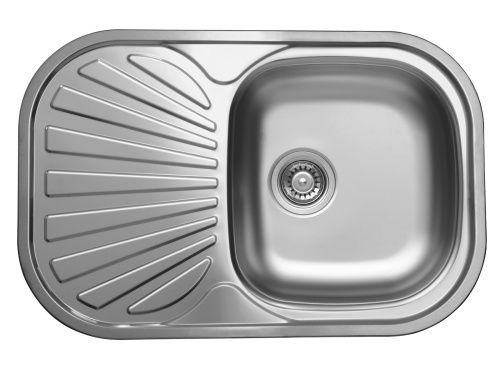 Кухонная мойка Ukinox Галант GAL730.480 -GT8K 1R 48х73 цвет стальной поверхность рифленая