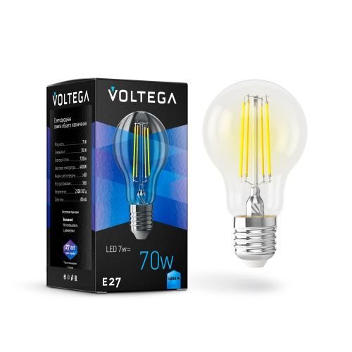 Лампа светодиодная Voltega General purpose bulb E27 7W 7141