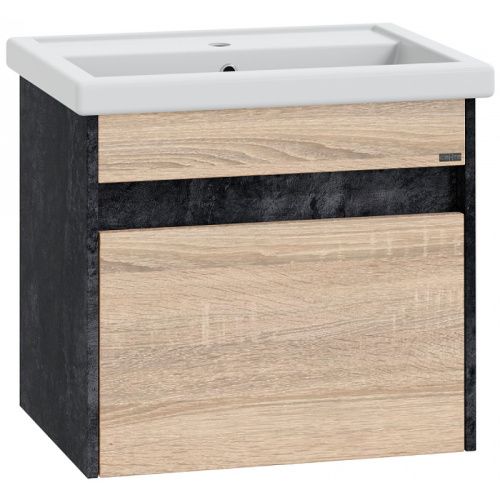 Тумба под раковину СанТа Мира 700354 56х38х50 подвесная цвет янтарный