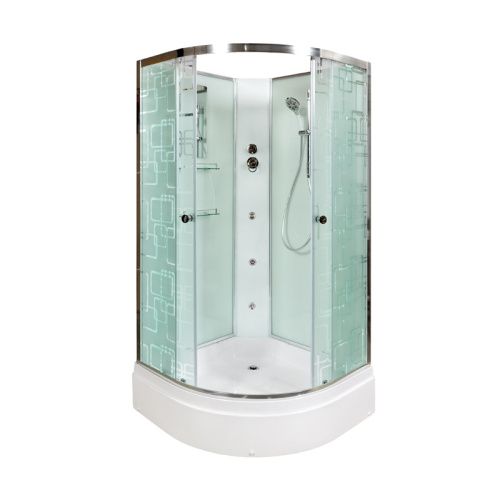 Душевая кабина AvaCan EM2780NGM 80х80 четверть круга без крыши ориентация универсальная