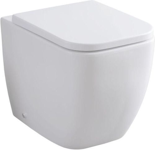 Унитаз приставной Allen Brau Infinity 4.21003.20 белый с сиденьем микролифт безободковый каскадный смыв