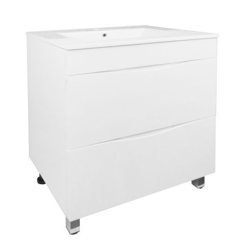 Тумба с раковиной Loranto SANTORINI CS00086972 61х46х81 напольная цвет белый глянцевый