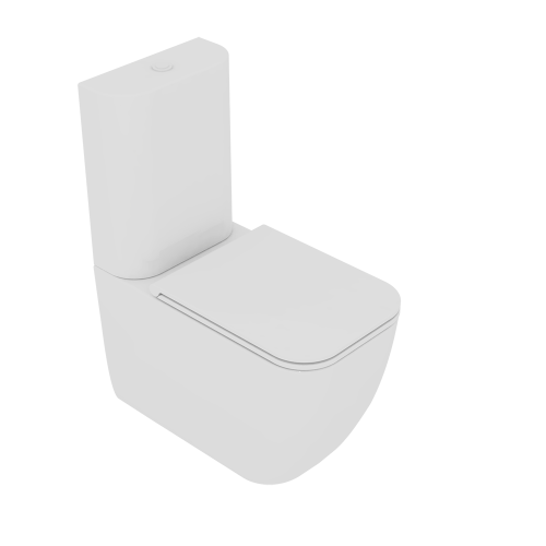 Чаша унитаза напольная GSG Ceramic Design Brio BRMBL000P цвет белый без бачка без сиденья безободковая каскадный смыв