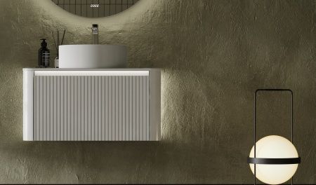 Тумба под раковину Jorno LUMINO Lum.01.80/P/W/JR 80х52х42 подвесная цвет белый