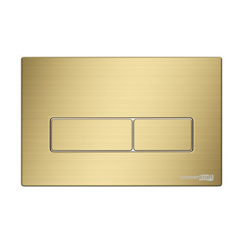 Клавиша смыва механическая Wasserkraft MG03 цвет золото матовое