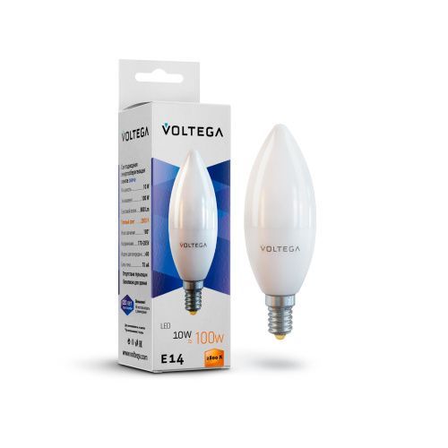 Лампа светодиодная Voltega Candle 10W 7064