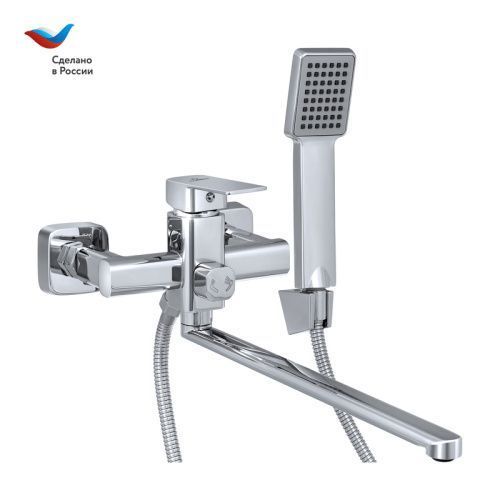 Смеситель для ванны Славен Коттедж СЛ-ОД-Н31 настенный хром