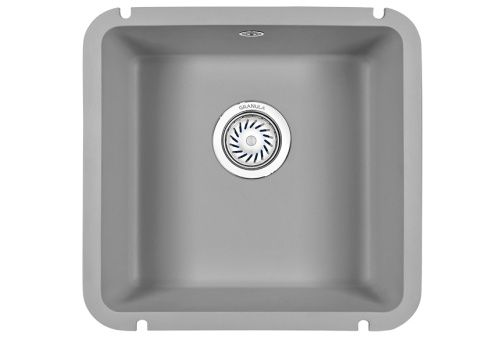 Кухонная мойка Granula 3801, АЛЮМИНИУМ 44х46 цвет серый поверхность матовая