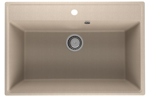 Кухонная мойка Ulgran Quartz Forte 760-03 76х51 цвет бежевый поверхность матовая